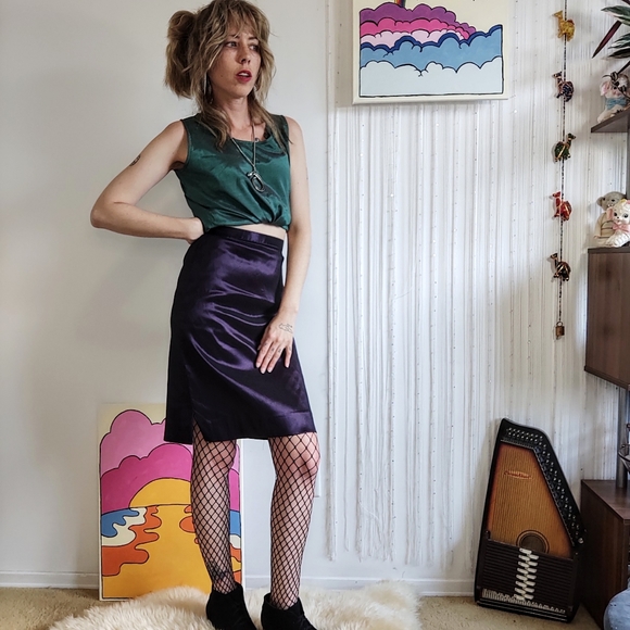 NWT Vintage Purple Disco Skirt (Tags still attached) - Picture 4 of 9